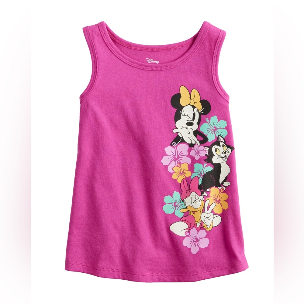 Disney's Minnie Mouse, Daisy Duck & Figaro Floral Tank Top.